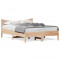 vidaXL Cadru de pat, 135x190 cm, lemn masiv de pin