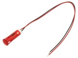 Lampă de control LED roşie &Oslash;8mm, 12V DC - APEM