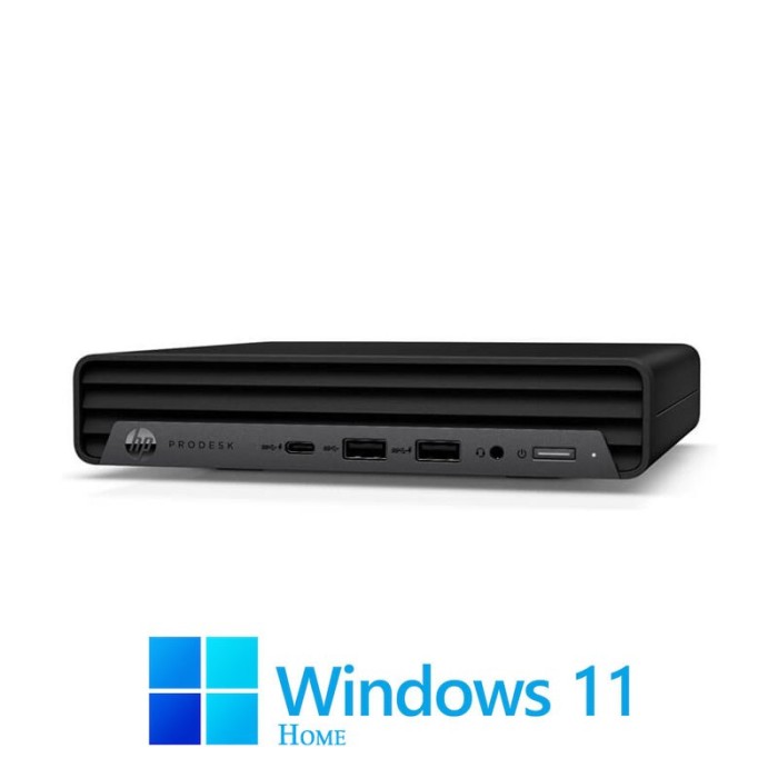Mini PC HP ProDesk 400 G6, Hexa Core i5-10500T, 16GB DDR4, SSD, Win 11 Home