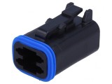 Conector cablu-cablu PX0 4 pini negru