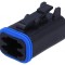 Conector cablu-cablu PX0 4 pini negru