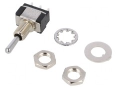Comutator basculant 3 poziții ON-OFF-ON 6A 125V 6V