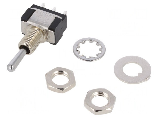Comutator basculant 3 poziții ON-OFF-ON 6A 125V 6V