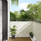 vidaXL Paravan de balcon, crem, 90x700 cm, 100% poliester oxford