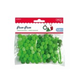Pom -pom degrade verde - Accesorii craft Daco