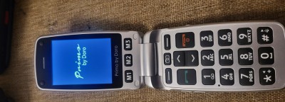Telefon Varstnici Seniori Clapeta Doro Primo 413 Gold/black Livrare gratuita! foto