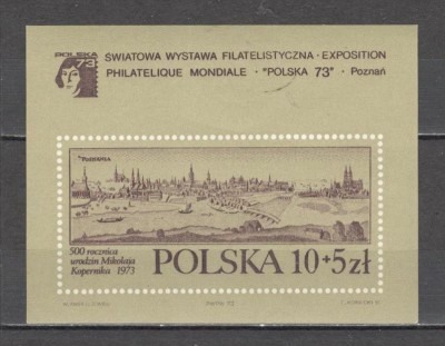 Polonia.1973 Expozitia filatelica POLSKA-Bl. MP.95 foto