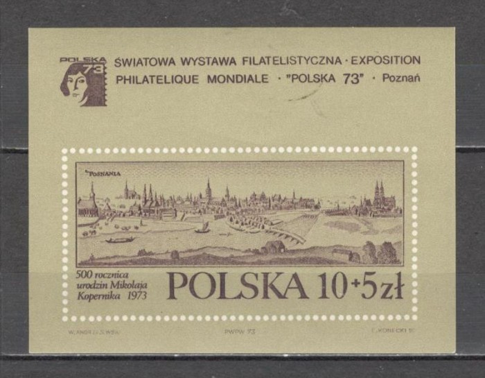 Polonia.1973 Expozitia filatelica POLSKA-Bl. MP.95