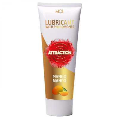 Lubrifiant, Attraction, cu feromoni, aroma Mango, vegan, 75 ml foto