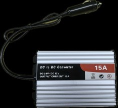 Aproape nou: Convertor de tensiune PNI CN15S intrare 24V iesire 12V curent 15A foto