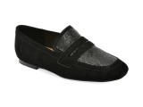 Mocasini EPICA negri, 12G19, din piele intoarsa