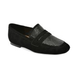 Mocasini EPICA negri, 12G19, din piele intoarsa