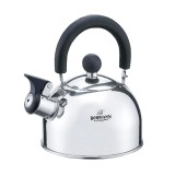 Ceainic cu fluier Bohmann, 2 l, inox, Argintiu
