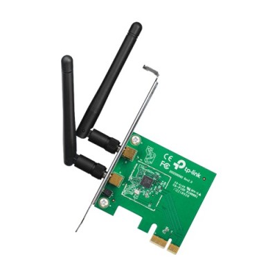 Placa de retea Wi-Fi 4, 2.4 Ghz, 300Mbps, 2dBi, PCI Express - TP-LINK TL-WN881ND SafetyGuard Surveillance foto