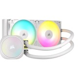 Cooler procesor corsair nautilus 240 rs argb alb dimensiune radiator 275x125x125mm 2 ventilatoare argb viteza