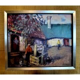 Tablou - Case la țară- Axel Hamborn Suedia