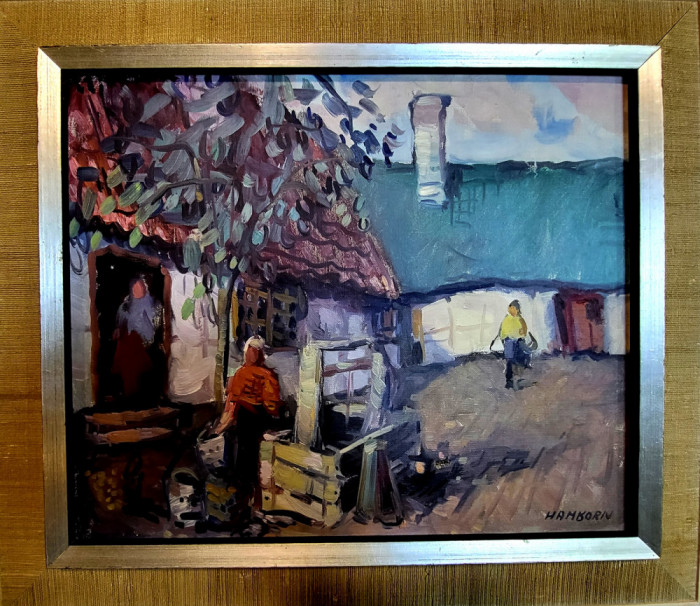 Tablou - Case la țară- Axel Hamborn Suedia