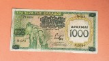 1000 Drahme 1939 Bancnota veche Grecia