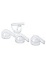 Set 4 cleme antivant pentru fata de masa, transparent, plastic, Oem
