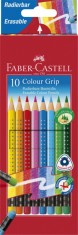 CREIOANE COLORATE 10 CULORI CU GUMA GRIP 2001 FABER-CASTELL foto
