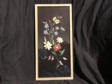 arta / design / vintage - Tablou cusatura cu flori model interesant !