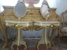 noptiere cu oglinda baroc venetian,vintage/mobila antica/veche foto