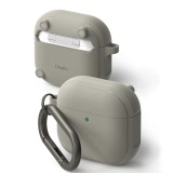 Husa AirPods 4 carabinera Ringke Onyx Magnetic, gri