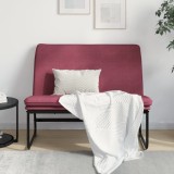 vidaXL Bancă, roșu vin, 100x75x76 cm, material textil 351324