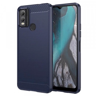 Husa pentru Nokia C22, Techsuit, Carbon, Albastra foto