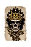 Cumpara ieftin Sticker decorativ, Craniu, Maro, 70 cm, 6733ST, Oem