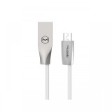 Cablu MicroUSB Mcdodo Zn-Link Silver White (1.5m, 2.4A max)
