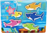 Puzzle din lemn muzical Baby Shark cu 5 piese pentru copii 2+ ani