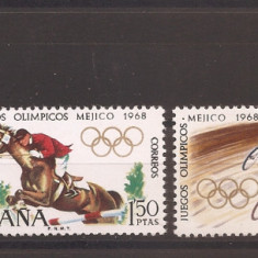 Spania 1968 - Jocurile Olimpice - Mexico City, Mexic, MNH