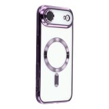Husa compatibila cu IPhone 17 Air, ALC MOBILE, pentru telefon mobil cu protectie pentru camera, Tehnologie MagSafe, rezistenta la socuri, contur Mov