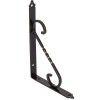 Suport pentru raft, din fier forjat, maro, 155 x 110 x 15 mm