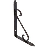 Suport pentru raft, din fier forjat, maro, 230 x 155 x 20 mm