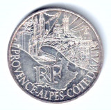 FRANTA 10 EURO 2011 PROVENCE-ALPES-COTE D AZURE ARGINT VF++XF, Europa