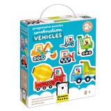 Puzzle progresiv, Banana Panda, Vehicule, 33 piese
