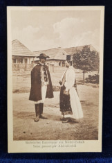 SASI DIN IDECIU DE JOS , MURES , IN COSTUME TRADITIONALE , CARTE POSTALA ILUSTRATA , NECIRCULATA , DATATA 1917 foto