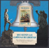 DB1 Nicaragua Bicentenar Independenta SUA SS MNH