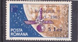 ROMANIA 1965 LP 603 RANGER 9 SUPRATIPAR MNH