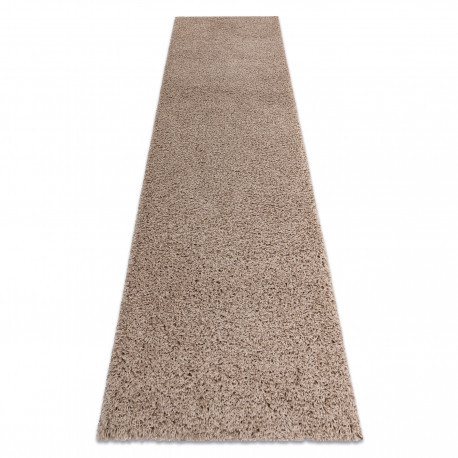 Covor, Traversa SOFFI shaggy 5cm bej - pentru bucătărie, hol și coridor, 80x150 cm