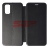 Husa Flip Cover OPPO A72, Piele Eco, Negru