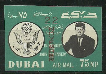 Dubai 1964 - In memory of Kennedy, supr., ndt neuzat foto