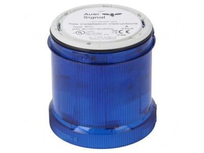 Semnalizator LED Albastru 24V IP66 foto