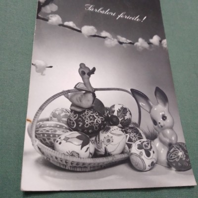 CARTE POSTALA FELICITARE CIRCULATA foto