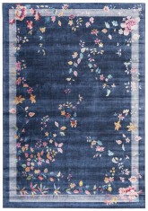 Covor Premium Belgian Model Alaska P0305-972, Marime 120 x 170 cm, Albastru, Antialergic, Poliester Reciclat, Living, Dormitor, Sufragerie, Birou foto