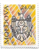 Moldova (2) - Stema, 1994 - 24 L, obliterata, Stampilat