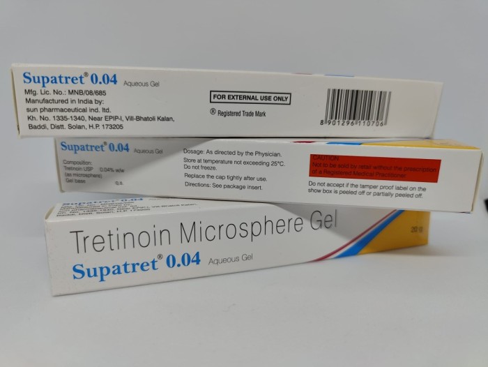 TRETIN Supatret 0.04 gel incapsulat 20gr, riduri, acnee, pete