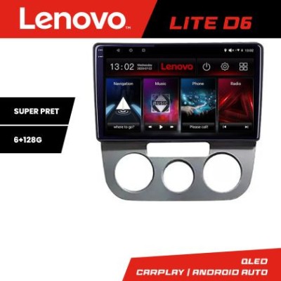 Navigatie VW Golf 5 2004-2010 clima manuala Android radio gps internet 8 core 6+128 Lenovo CarStore Technology foto